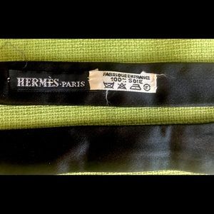 Vintage HERMÈS Black Silk Bow tie Cravat Tuxedo